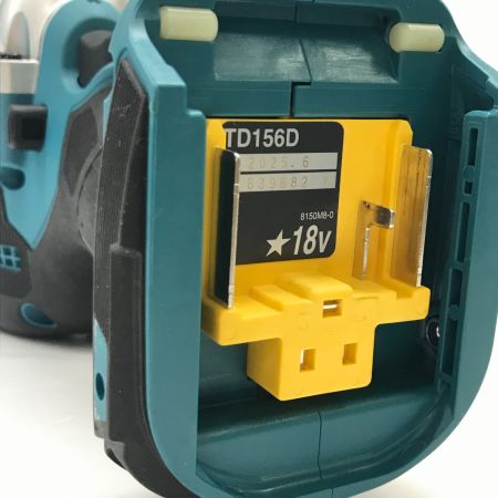  MAKITA マキタ インパクトドライバ 本体のみ TD156D ブルー