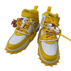 NIKE ナイキ Off-White × Nike Air Force 1 Mid SP "Varsity Maize" 27cm イエロー Aランク