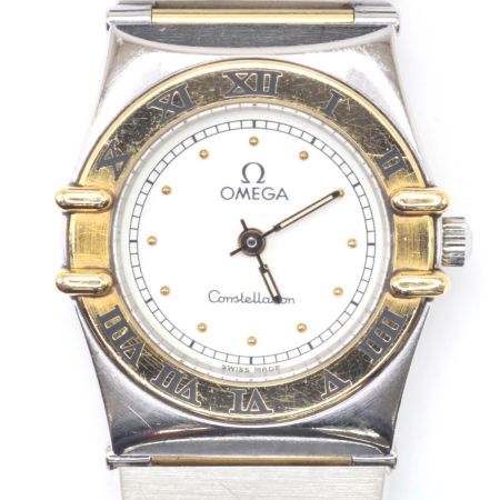  OMEGA オメガ コンステレーション レディースクォーツ ステンレススチール クリーム 本体のみ