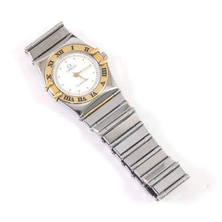  OMEGA オメガ コンステレーション レディースクォーツ ステンレススチール クリーム 本体のみ