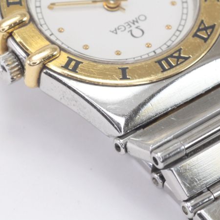  OMEGA オメガ コンステレーション レディースクォーツ ステンレススチール クリーム 本体のみ