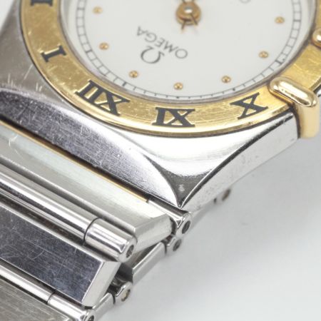  OMEGA オメガ コンステレーション レディースクォーツ ステンレススチール クリーム 本体のみ