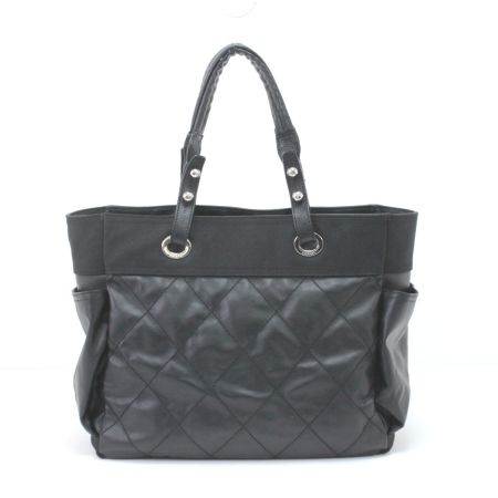  CHANEL シャネル トートバッグ パリビアリッツGM ポーチ欠品 ブラック
