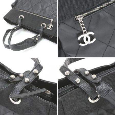  CHANEL シャネル トートバッグ パリビアリッツGM ポーチ欠品 ブラック