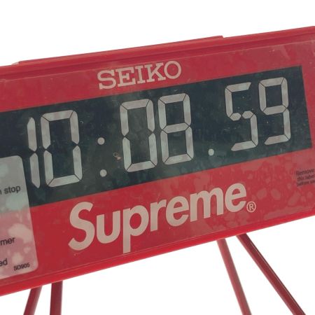   supreme 21ss Seiko Marathon Clock デジタルアラーム時計 Red QHL905RL