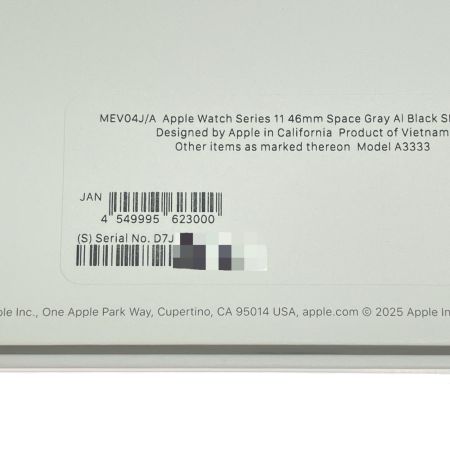   Applewatch アップルウォッチ Series11 GPSモデル 46mm  MEV04J/A