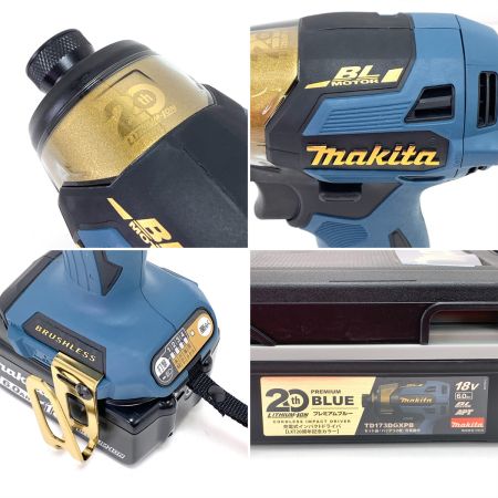 Makita マキタ  LXT20周年記念カラー 充電式 インパクトドライバ TD173DGXPB 18V 6.0Ah プレミアムブルー