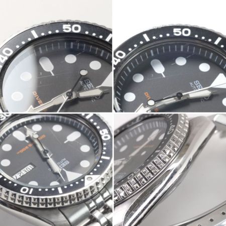  SEIKO セイコー ダイバー 自動巻き 本体のみ 程度B ステンレススチール ブラック 7S26-0022