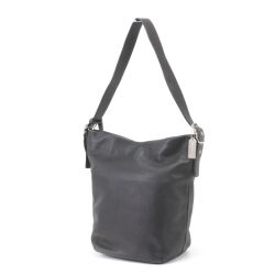 $$ COACH コーチ セミショルダーバッグ レザー F1S-9151 ブラック Cランク