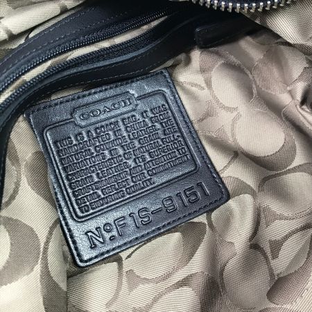  COACH コーチ セミショルダーバッグ レザー F1S-9151 ブラック