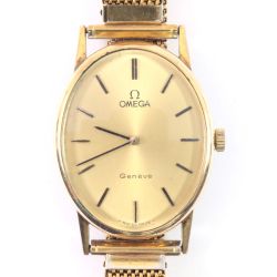 $$ OMEGA オメガ ジュネーブ 手巻き 本体のみ 程度BC ベルト社外品 ゴールド ｼﾞｭﾈｰﾌﾞ Bランク