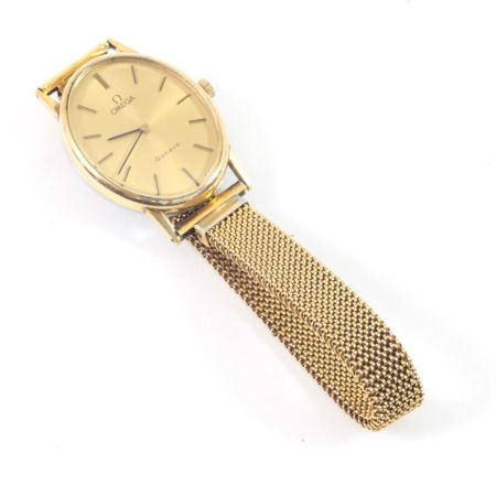  OMEGA オメガ ジュネーブ 手巻き 本体のみ 程度BC ベルト社外品 ゴールド ｼﾞｭﾈｰﾌﾞ