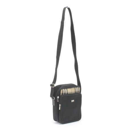 BURBERRY BLACK LABEL バーバリーブラックレーベル ショルダーバッグ T-02-2 ブラック