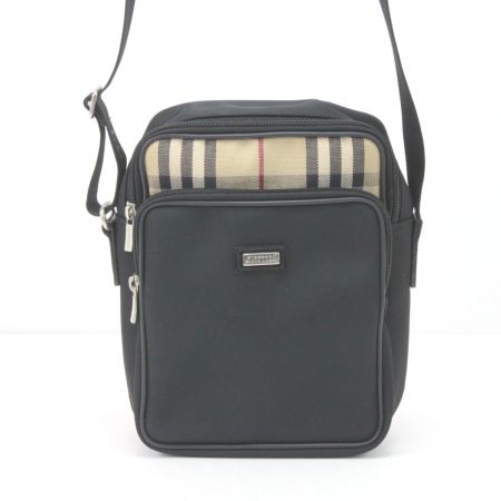  BURBERRY BLACK LABEL バーバリーブラックレーベル ショルダーバッグ T-02-2 ブラック
