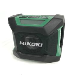$$ HiKOKI ハイコーキ バッテリー式ラジオ 本体のみ コードレス式 UR18DA グリーン Bランク