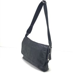 $$ COACH コーチ ショルダーバッグ レザー 70250 ブラック Bランク