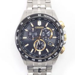$$ CITIZEN シチズン 腕時計 エコドライブ ステンレススチール ブラック E660-A18SR05 Aランク