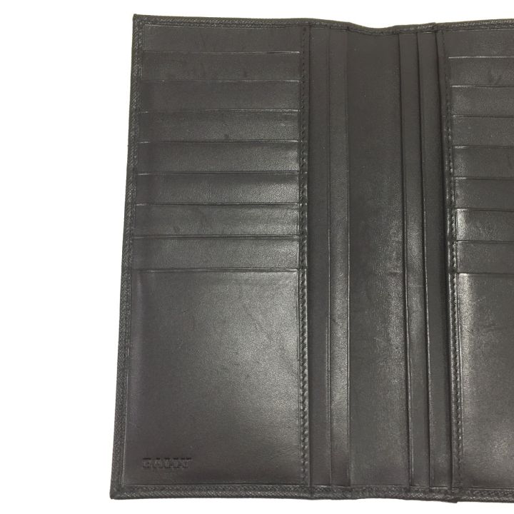 BALLY バリ 長財布 BALLY レザー ブラック - 中古バッグ・財布小物