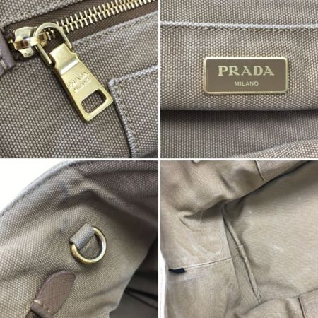 PRADA プラダ 2WAYショルダーバッグ カナパスタッズ B2642O ベージュ