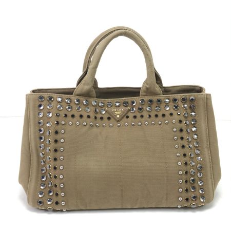  PRADA プラダ 2WAYショルダーバッグ カナパスタッズ B2642O ベージュ