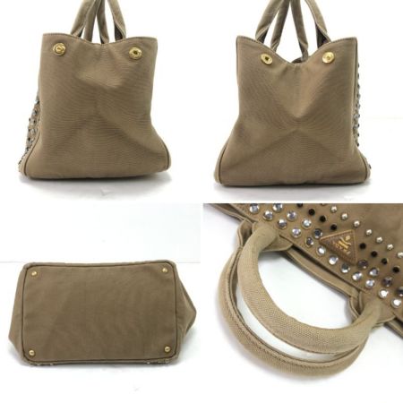  PRADA プラダ 2WAYショルダーバッグ カナパスタッズ B2642O ベージュ