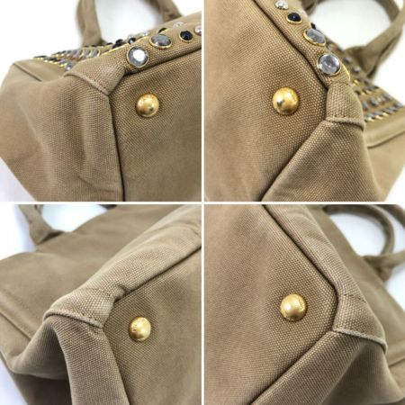  PRADA プラダ 2WAYショルダーバッグ カナパスタッズ B2642O ベージュ