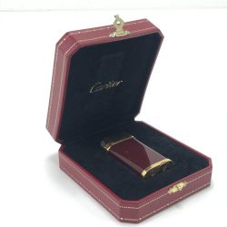 $$ Cartier カルティエ ガスライター ゴドロンオーバル型 箱有 Bランク