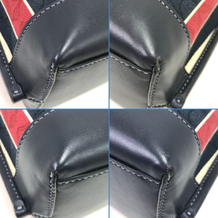  COACH コーチ 2WAYショルダーバッグ CA178 ネイビー×ホワイト