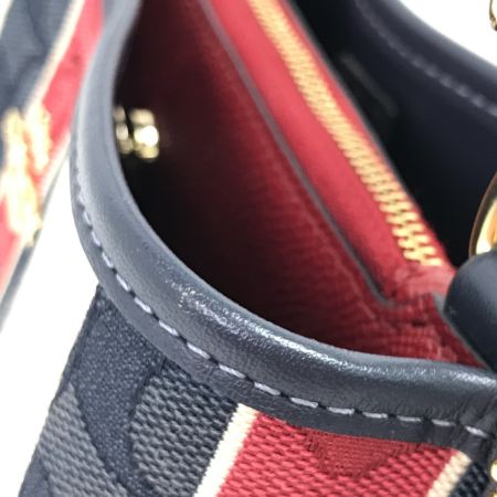  COACH コーチ 2WAYショルダーバッグ CA178 ネイビー×ホワイト