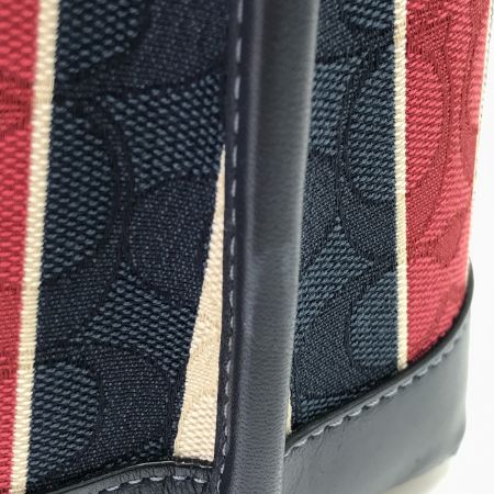  COACH コーチ 2WAYショルダーバッグ CA178 ネイビー×ホワイト