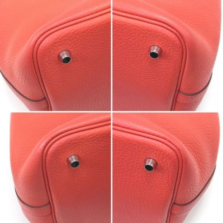  HERMES エルメス ハンドバッグ ピコタン ピコタンPM カデナ レッド