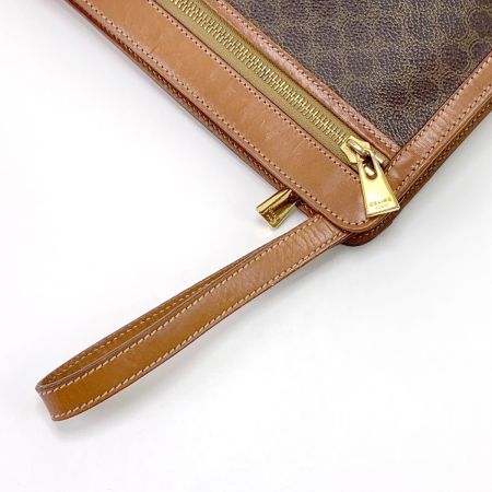  CELINE セリーヌ セカンドバッグ マカダム柄 97/2 ブラウン