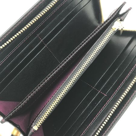  KCs 長財布 ラウンドファスナー財布 コードバン レザー KRW008C ブラック