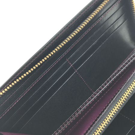  KCs 長財布 ラウンドファスナー財布 コードバン レザー KRW008C ブラック