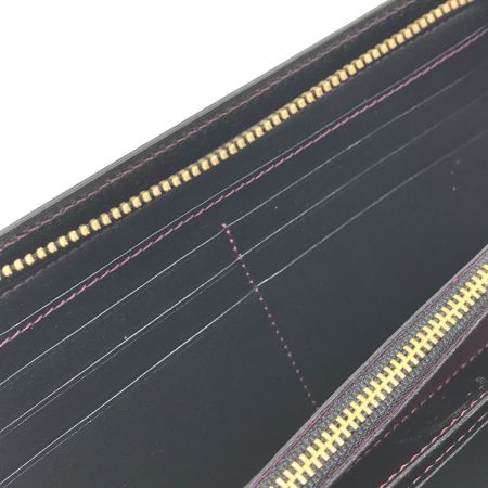  KCs 長財布 ラウンドファスナー財布 コードバン レザー KRW008C ブラック