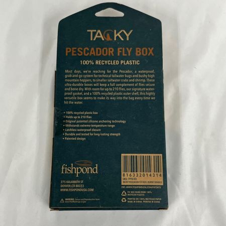  fishpond フィッシュポンド フライボックス やや傷や汚れあり