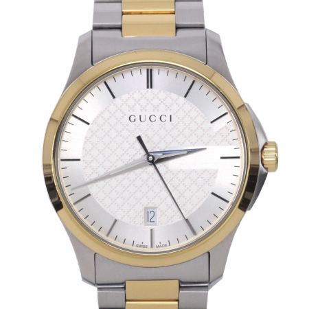  GUCCI グッチ 腕時計 メンズクォーツ Gタイムレス シルバー 126.1