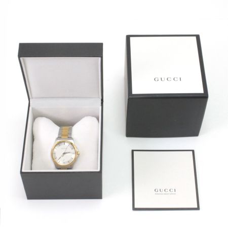  GUCCI グッチ 腕時計 メンズクォーツ Gタイムレス シルバー 126.1