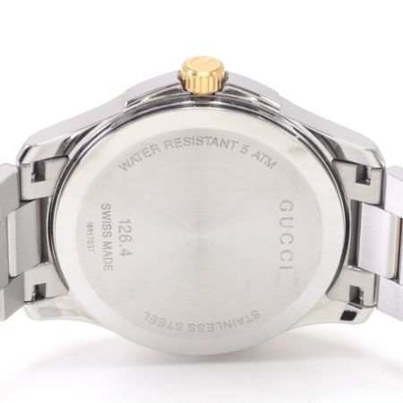  GUCCI グッチ 腕時計 メンズクォーツ Gタイムレス シルバー 126.1
