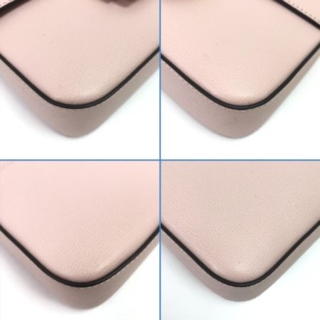  Kate Spade ケイトスペード ショルダーバッグ テクスチャード レザー フラップ チェーン KA026 ライトピンク