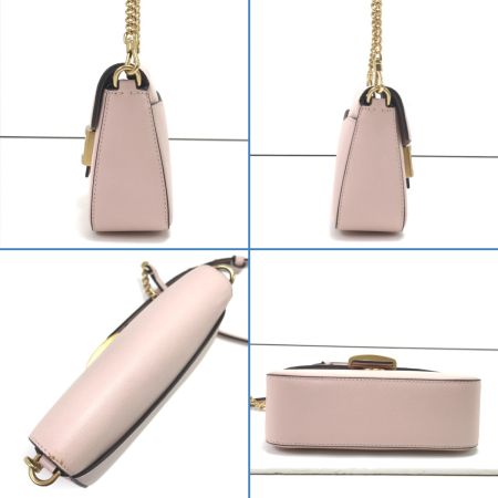  Kate Spade ケイトスペード ショルダーバッグ テクスチャード レザー フラップ チェーン KA026 ライトピンク