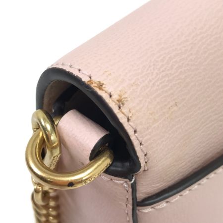  Kate Spade ケイトスペード ショルダーバッグ テクスチャード レザー フラップ チェーン KA026 ライトピンク
