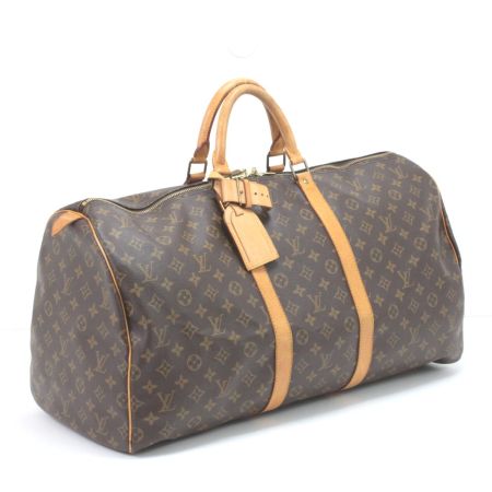  LOUIS VUITTON ルイヴィトン  ボストンバッグ モノグラム キーポル55 パドロック有鍵無 M41424
