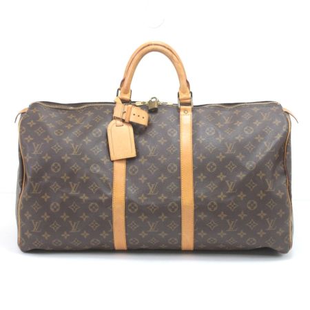  LOUIS VUITTON ルイヴィトン  ボストンバッグ モノグラム キーポル55 パドロック有鍵無 M41424
