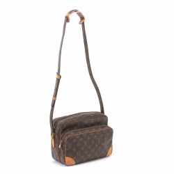 $$ LOUIS VUITTON ルイヴィトン ショルダーバッグ モノグラム ナイル ポケットベタ ファスナータブ取れ M45244 Cランク