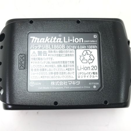  MAKITA マキタ バッテリー 18v 6.0Ah BL1860B ブラック