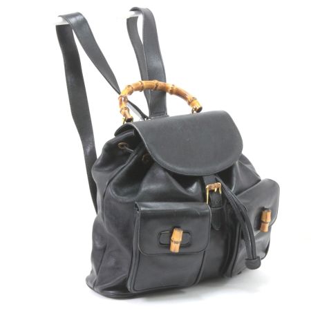  GUCCI グッチ リュック バンブー 003.2058.0016 ブラック