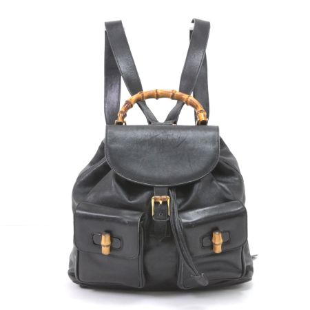  GUCCI グッチ リュック バンブー 003.2058.0016 ブラック