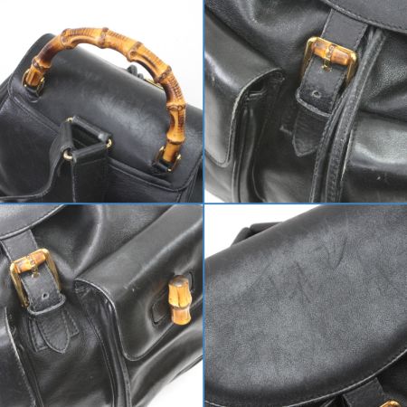  GUCCI グッチ リュック バンブー 003.2058.0016 ブラック