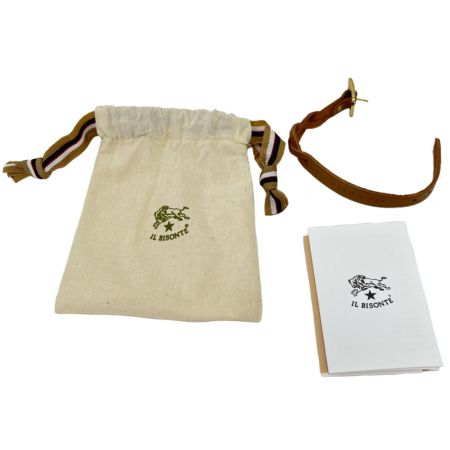  IL BISONTE イルビゾンテ ORIGINAL LEATHER BRACELET ベージュ